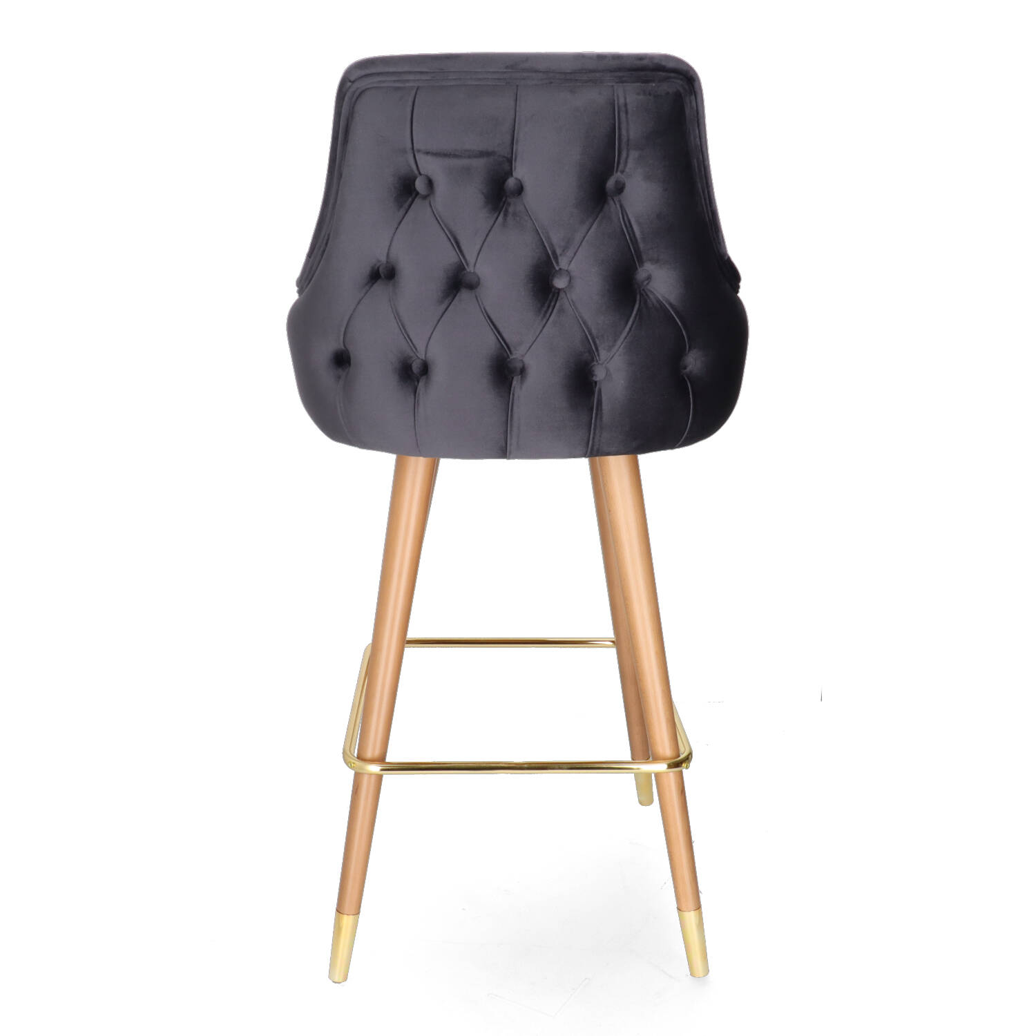 SN DALIA Grey elegant Upholstered indoor bar stool
